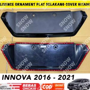 Lisence Ornament Lis Plat Belakang Innova Reborn 2016 2021 Hitam