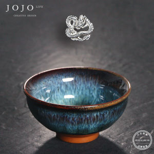 Silver-Infused Tea Cup Jingdezhen Ceramics Gongfu Style Enamel Glaze Fish Pattern Traditional Craft Vintage Aesthetic