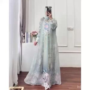 NANDO GAMIS TERBARU WANITA KOREAN STYLE PRINCESS CANTIK MEWAH BAHAN SUPER BAGUS