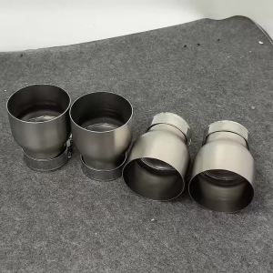 Frosted Silver Exhaust Muffler Exhaust Pipe Tailpipe 2pcs Accessories Simple Installation for BMW M235i M240i F20 21 M135i M140i