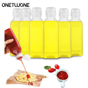 Condiment Squeeze Bottles Kitchen Oil Bottle Seasoning Bottles for Sauces Ketchup Salad Dressing Container Squeeze Oil Bottle