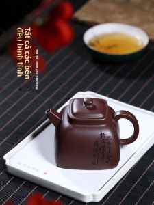CANGHUTIANXIA | Bình Trà Đất Sét Tím Handcrafted Cho Nhà