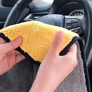 1Pcs Car Wash Cloth Microfiber Towel Auto Cleaning Drying Cloth Hemming Super Absorbent