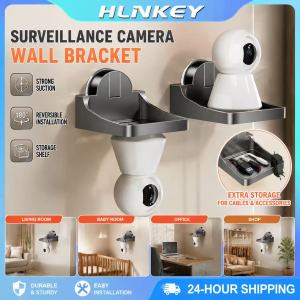 【Ready Stock】No-Drill Suction Cup CCTV Camera Wall Mount 360° Adjustable Space-Saving Surveillance Stand for Home Indoor Outdoor HLINKEY