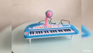 CoolToy 37 Kunc Little Musician Piano MIC Keyboard Elektronik Mini Dengan Mikrofon Anak Alat Musik Edukasi Anak Mainan