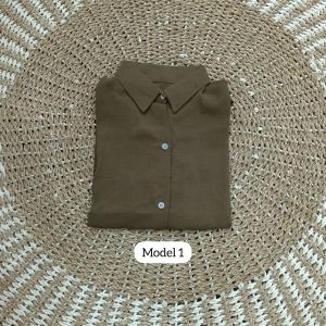 Anindya Fashion Presents Busana Muslim Wanita Atasan Blus Cringkle Polos 43 Bahan Crinkle Polos Premium Dengan Desain Variasi Lengan Panjang Look Kasual Basic Elegan Terbaru
