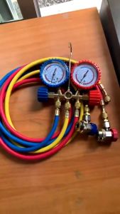 เกจน้ำยาแอร์ R22 R32 CT-536G เกจ์พร้อมสายน้ำยาแอร์ R22 สายเกจวัดน้ำยาแอร์ สาย36 นิ้ว3เส้น เครื่องมือช่างแอร์ ใช้กับ R134a R12 R404a