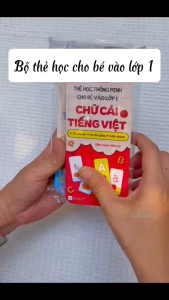 Thẻ Học Thông Minh Cho Bé Vào Lớp 1 - Chữ Cái Tiếng Anh Tiếng Việt Số Đếm - (Tân Việt)