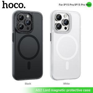 HOCO เคสป้องกันแม่เหล็ก AS2 Magsafe โปร่งใสซีรีส์เคสโทรศัพท์มือถือสำหรับ iPhone 15/15บวก/Pro Max