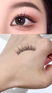 XIXI Vintage Pooh False Eyelash Natural Curly Thick Big Eyes Girls / XIXI 复古维尼假睫毛自然卷翘浓密大眼睛女孩