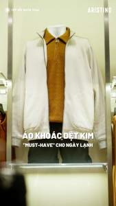 Áo Khoác Nam Aristino Cổ Stand Bo Tròn Tối Giản Dáng Regular Fit Chống Gió - AJK001EDP01