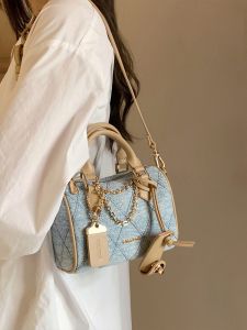 Chio’2nd | Túi Xách Tay Platinum Blue Beige Dạng Qua Vai Nhỏ