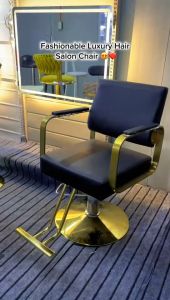 Heavy-duty salon chair square hydraulic chair adjustable height 1 chair baber shop chair black/grey/brown/black golden chair