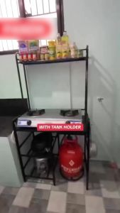 Rak Dapur Gas Kitchen Table Carbon Steel Stove Rack Gas Rack Stove Table Meja Dapur Gas Meja Dapur Memasak Cooking Rack Rak Serbaguna Storage Rack 煤气架