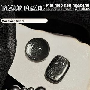 1 Chiếc TC 2025 Ngọc Trai Đen Mắt Mèo Gel Sơn Móng Tay 10Ml Thời Trang Thu Đông Đa Năng Làm Trắng Lấp Lánh Móng Tay Nghệ Thuật Tiếp Liệu