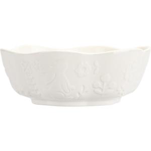 MODERN SWEETHOME | High Temperature White Porcelain Embossed Dining Set