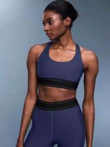 High Intensity Sports Bra Womens New Adjustable Shoulder Strap Shockproof Fitness Yoga Innerwear U-Neck Removable Pad Training