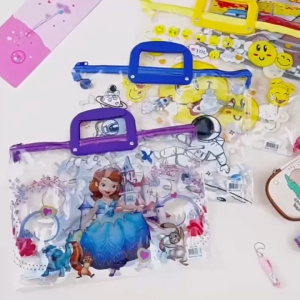 Sunlight Csquare Long Zippered Character Envelope With Handle - Plastic Envelope with Handle – Kids’ Envelop with Handle! Transparent Plastic Envelope with Zipper – Durable File Organizer for Documents. Perfect School Supplies for A4 Papers