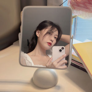 Young Adult-Heart Desktop Makeup Mirror Internet Celebrity Office Student Dormitory For Home Small Mirror Princess Dressing Mirror