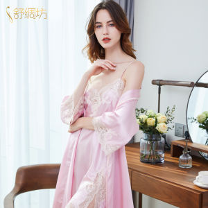 SHUCHOUFANG | Bộ Đầm pijama lụa quyến rũ