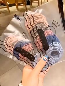 Set 100 Dây Buộc Tóc Kèm Túi Zip