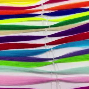 MNFT 5Pcs Laser Color Flash Tinsel Fly Fishing Reflective Filament Fly Tying Metallic Material