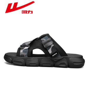 Warrior Mens Summer Thick Bottom Beach Sandals Anti-Slip Deodorant Soft Sole Outdoor Slippers Trendy Brand Lightweight PVC