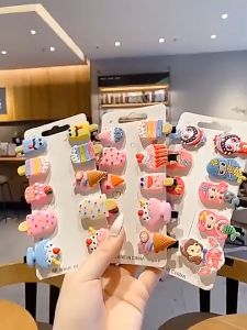 Unimese 3/10Pcs Set Jepit Rambut Kartun Anak Perempuan Untuk Harian