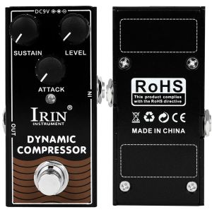 IRIN | IRIN RF-12 Dynamic Compressor Electric Guitar Effect Pedals Compression Classic Ross Line Effect True Bypass Pedal Guitar Parts
