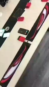 แผงเมทริกซ์ LED RGBแบบยืดหยุ่น1/2ชิ้นรองรับไฟเตือน สไลด์แอนิเมชั่นกราฟิกรถยนต์และไฟตกแต่งร้านค้าควบคุมทุกอย่างผ่านบลูทูธ