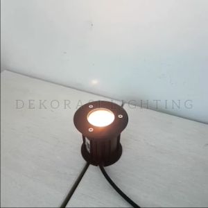 Lampu Lantai Body Hitam Taman Sorot Waterproof Outdoor IP65 LED Dekor