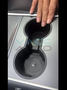 VACC AUTO Center Console Rubber Water Cup Holder Insert For Tesla Model 3 2017-2023 Car Accessories