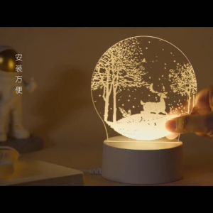 Night Lamp 3D Night Light Acrylic Led Light USB Light Led Lamp Bedroom Decor Valentine Day Gift