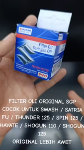Filter Oli Original Smash / Satria FU/ Thunder 125/ Spin 125/ Hayate/Shogun 110 125 Non SP SGP KD270