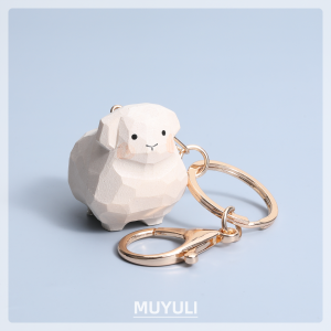 Handcrafted Wood Carving Horse Keychain Creative Gift for Boyfriend Girlfriend Birthday Present Cute Small Horse Keychain