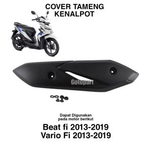 cover tameng kenalpot Beat fi Beat new fi Vario 110 fi 2013-2019 pelindung tutup knalpot