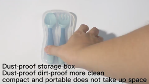 2PCS Baby Bendable Spoon & Fork Set Kid Twist Feeding Soft Learning Training Spoon BPA Free Sudu Kanak-kanak 儿童训练扭扭叉软勺