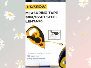 Krisbow Measuring Tape 50m Steel Lrmta50 Meteran Gulung Roll Centimeter 50meter Kris Pita Pengukur Dari Material Baja Karbon Praktis Tahan Lama