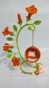 Xích đu hoa đăng tiêu màu cam | Froid handmade