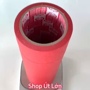 Băng keo giấy màu đỏ rộng 2cm dài 25 mét lõi giấy 3mm 1 cây 15 cuộn giá tại xưởng