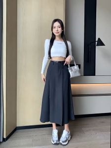 Chân váy xòe dáng dài phong cách Hàn Quốc basic MP188