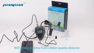 Tuya WiFi 5 in 1 TDS/EC/SALT/S.G./TEMP PH Meter Bluetooth APP Online Water Quality Monitor for Pool Aquarium Aquaculture