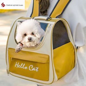 FEIZHUXIANSEN | Portable Breathable Dog Backpack for Pomeranian and Teddy Small Puppies