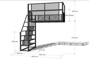 Loft bed customize singapore for condo/kidsroom/kidsbed