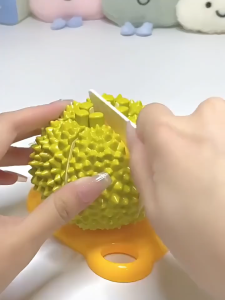 ของเล่นหั่นทุเรียนปอกเปลือกขนาดใหญ่ ของเล่นหั่นทุเรียนจำลอง ของเล่นบ้านเล่นสำหรับเด็ก