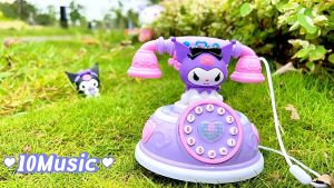 Musical Kuromi Telephone Toys For Kids with Lights Sound Baby Educational Learning Toys
