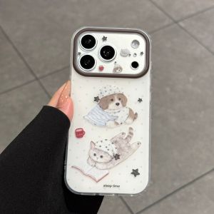 SENBO | Cat & Dog Design Protective Ultra-thin Slim Case for iPhone 17 Pro Max