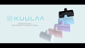 KUULAA 4500mAh Mini PowerBank Small Fast Charging Portable Charger USB C Battery Power bank Compatible with iPhone16 ProMax 15 /15 Plus/15Pro Max and Android