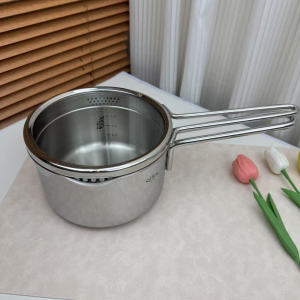 Sillies Thickened 7 Layers Steel Soup Pot 18cm Overflow Mouth Anti-explosion Glass Lid 2 Liters Italian Kitchen Cooking Utensils