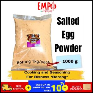 SALTED EGG POWDER BORONG 1 KILOGRAM. SERBUK TELUR MASIN BUAT CORNFLAKES SALTED EGG. Salted Egg